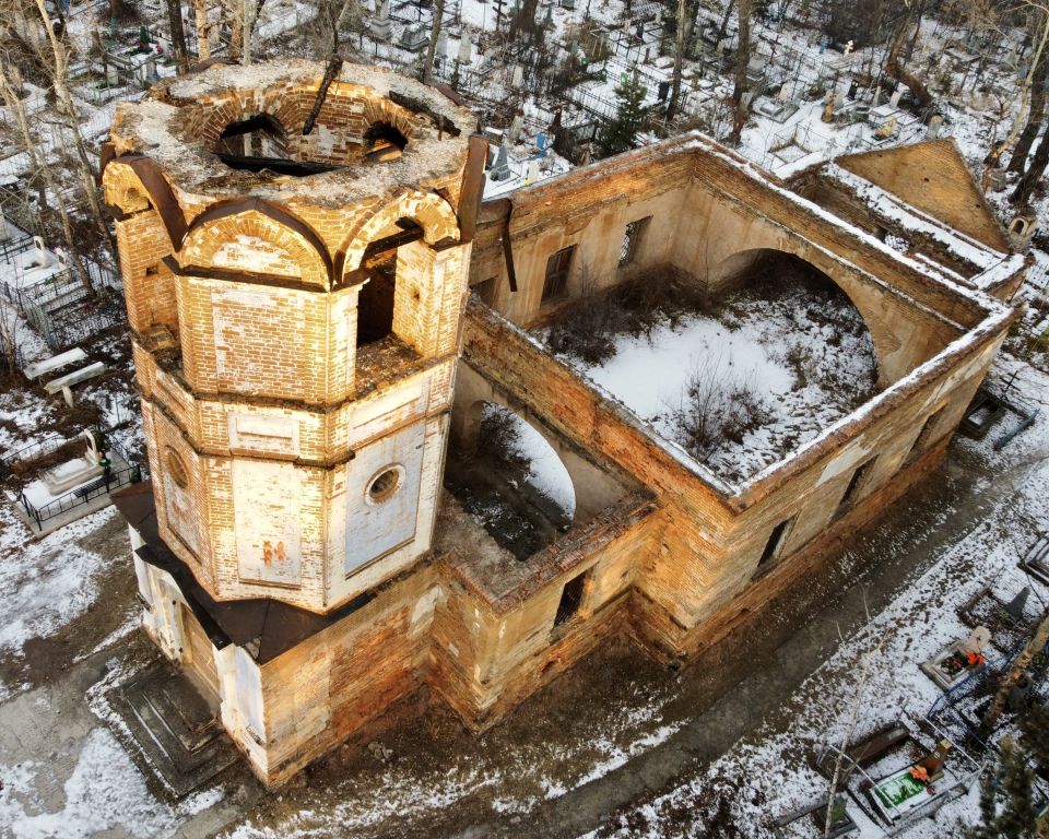 Церковь Сретения Господня, Минусинск (Минусинск, город, Красноярский край). архитектурные детали, Вид с ЮЗ