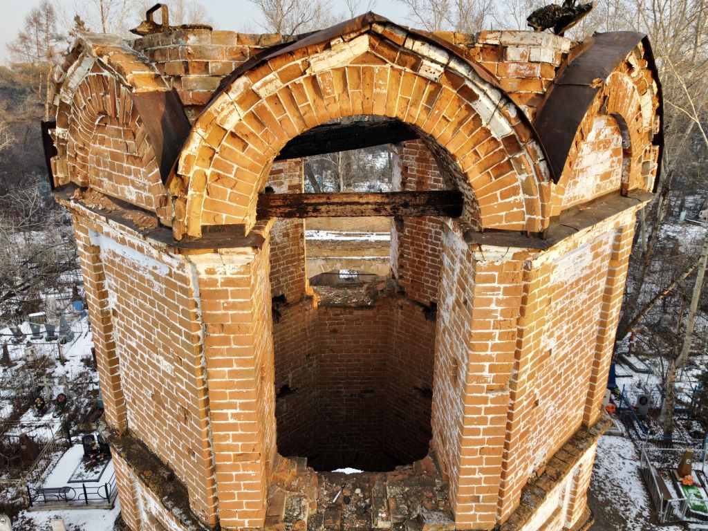 Церковь Сретения Господня, Минусинск (Минусинск, город, Красноярский край). архитектурные детали, Колокольня вид с запада