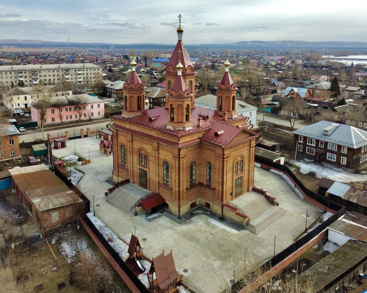 Минусинск. Церковь Вознесения Господня. фасады, Вид с севера