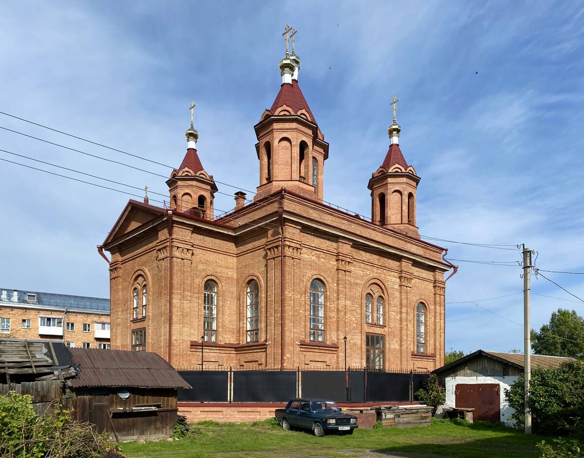 Церковь Вознесения Господня, Минусинск (Минусинск, город, Красноярский край). фасады, Вид с юго-запада