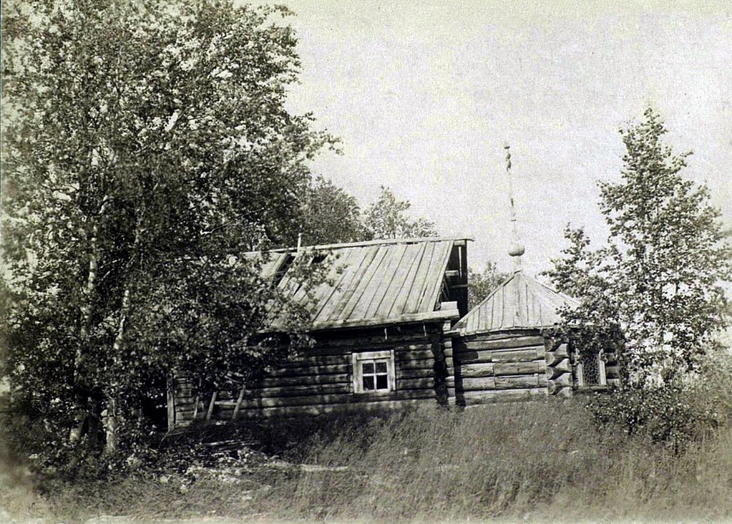 Мангазея, урочище. Часовня Василия Мангазейского. архивная фотография, Общий вид. Фото 1914 года. Автор Иннокентий Николаевич Шухов