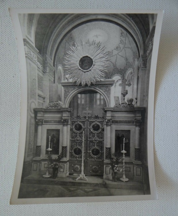 Церковь Марии Магдалины, Веймар (Германия, Прочие страны). архивная фотография, Интерьер храма. Тиражная почтовая открытка 1930-х годов