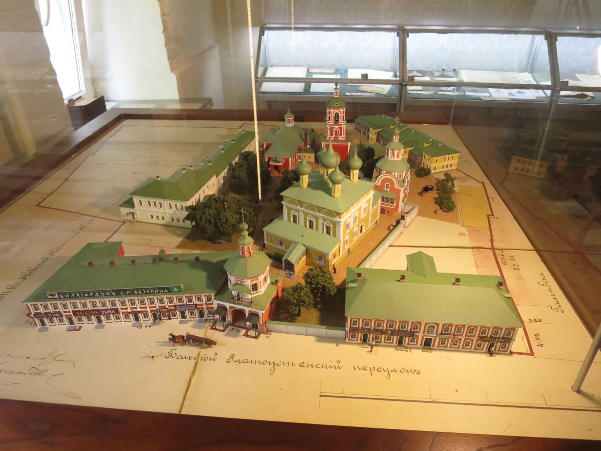 Златоустовский мужской монастырь, Басманный (Центральный административный округ (ЦАО), г. Москва). дополнительная информация, Макет в музее при Центре изучения истории и наследия монастыря