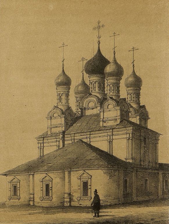 Церковь Казанской иконы Божией Матери на Большой Дмитровке, Тверской (Центральный административный округ (ЦАО), г. Москва). графика