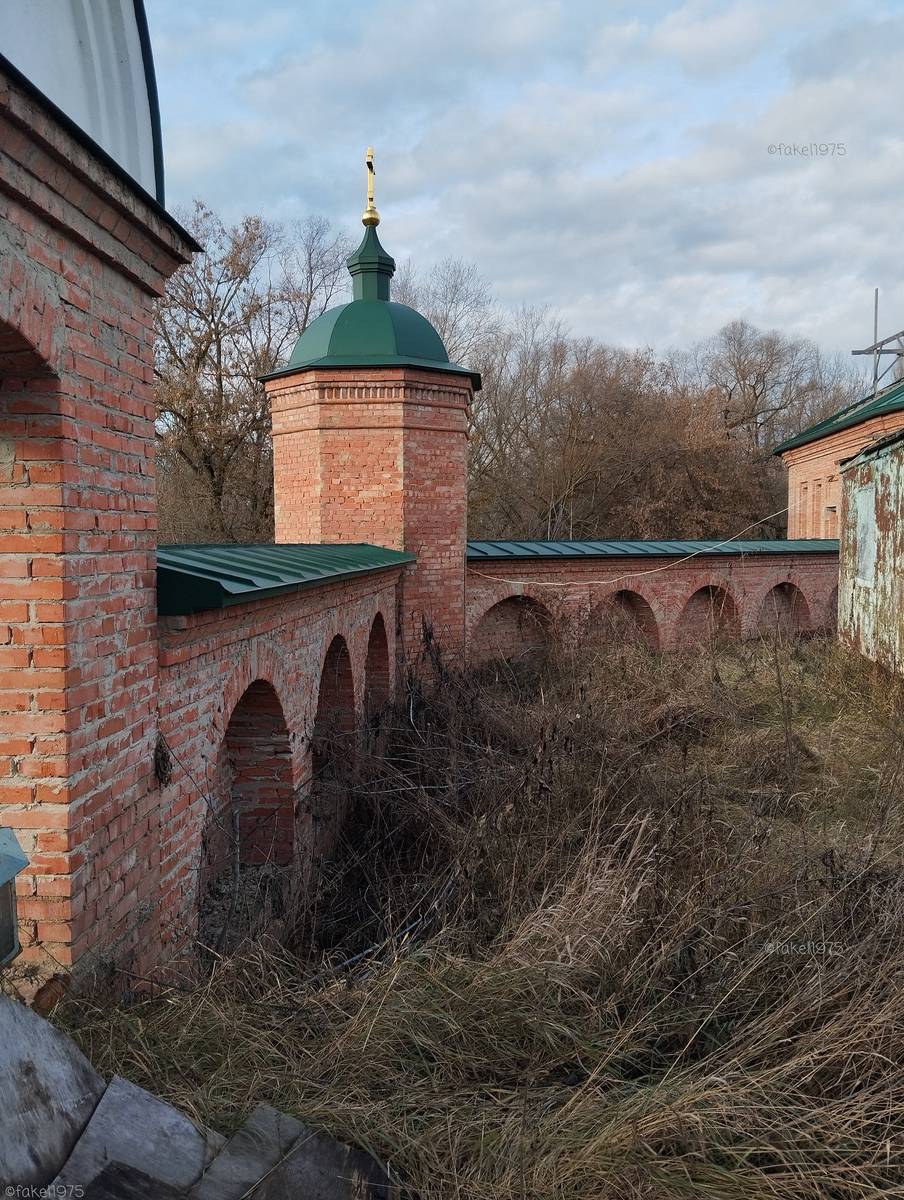 общий вид в ландшафте. Покровский мужской монастырь, Данков (Данковский район, Липецкая область)