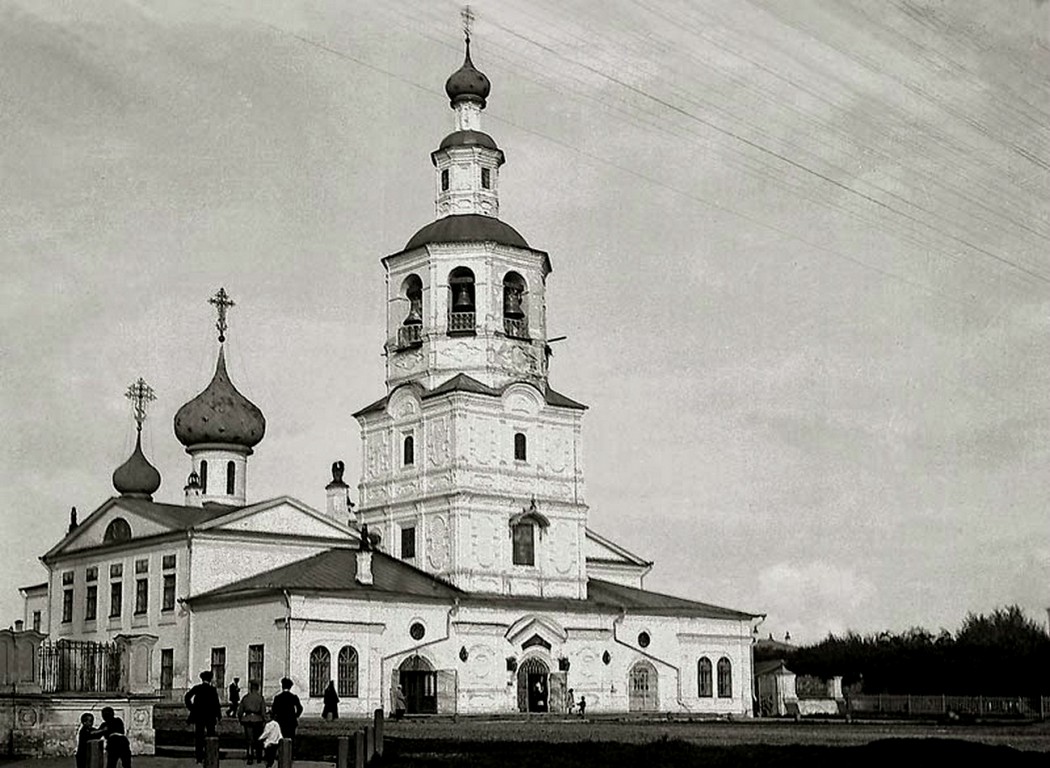 Собор Спаса Всемилостивого, Вологда (Вологда, город, Вологодская область). архивная фотография, 1915 год. Архив ИИМК РАН. Фото Е.Давиденко.