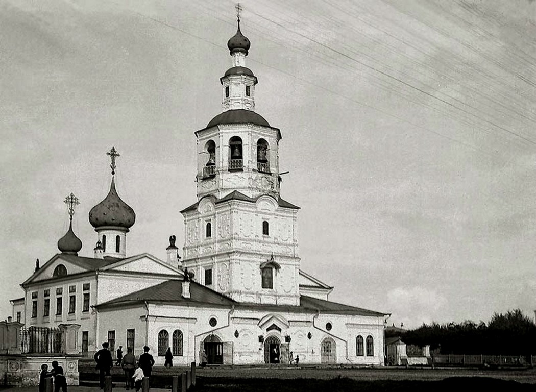 Вологда. Собор Спаса Всемилостивого. архивная фотография, 1915 год. Архив ИИМК РАН. Фото Е.Давиденко.