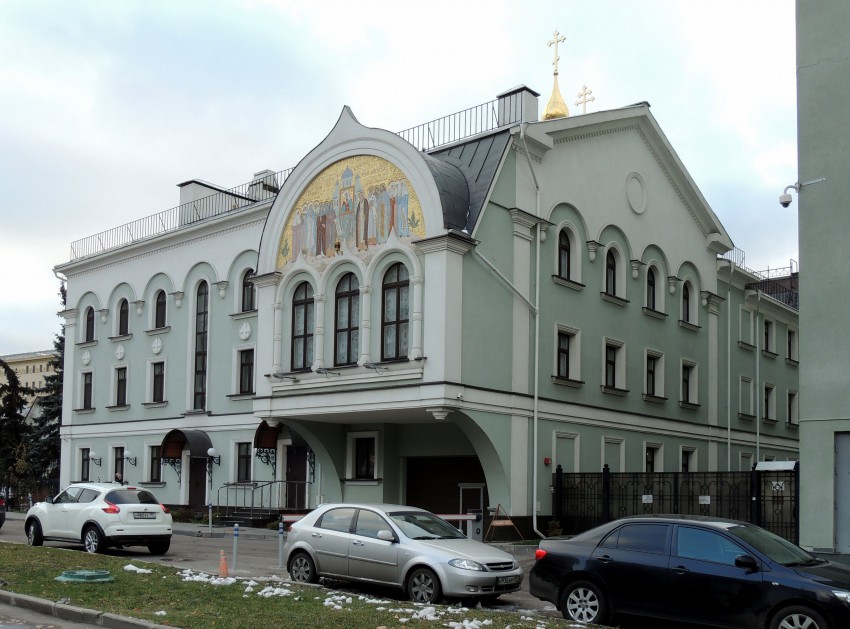 Часовня Серафима Саровского при подворье Троицкого Серафимо Дивеевского монастыря (новая), Мещанский (Центральный административный округ (ЦАО), г. Москва). фасады