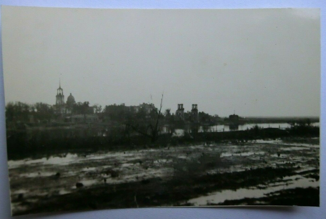 Собор Андрея Первозванного, Грузино (Чудовский район, Новгородская область). архивная фотография, Уникальное фото, храм ещё цел. Фото 1941 г. с аукциона e-bay.de