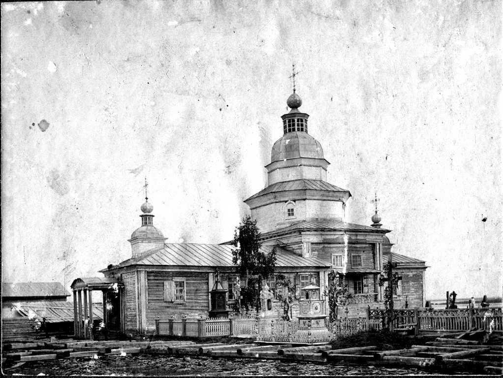 Якутский Спасский мужской монастырь, Якутск (Якутск, город, Республика Саха (Якутия)). архивная фотография, Воскресенская церковь Спасского мужского монастыря. 