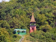 Неизвестная часовня, Вид на часовню с Волги<br>, Шелехметское лесничество, квартал № 68, Ставропольский район, Самарская область