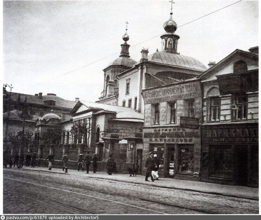 Церковь Георгия Победоносца, что на Красной горке, Тверской (Центральный административный округ (ЦАО), г. Москва). архивная фотография, фото с сайта pastvu.com