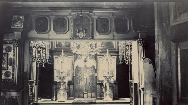 Путивль. Церковь Вознесения Господня. архивная фотография, Иконостас центрального придела
