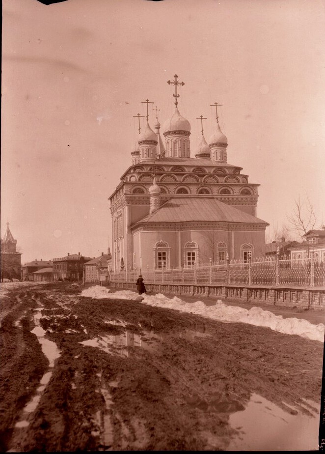 Фото Карякина Н. А. 1908 г. из фондов Костромского музея-заповедника. (ГК № 66639774), архивная фотография. Церковь Троицы Живоначальной, Кострома (Кострома, город, Костромская область)
