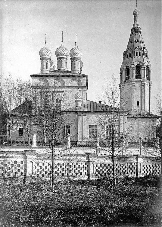Церковь Космы и Дамиана на Гноище, Кострома (Кострома, город, Костромская область). архивная фотография, Козьмодемьянская каменная церковь на Гноище, 1901-1910 г.г. 