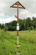 Церковь Тихона Амафунтского, Памятный крест на месте церкви<br>, Мостечное, Фурмановский район, Ивановская область