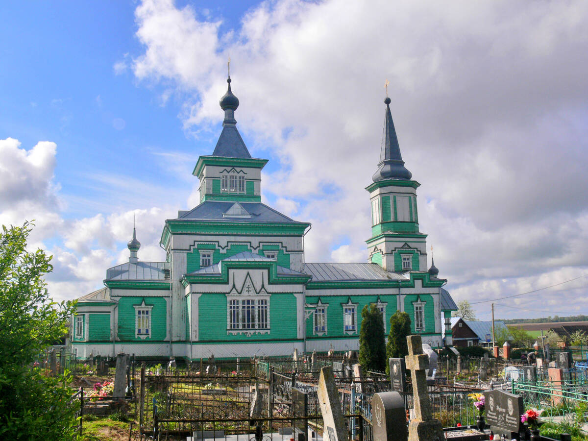 Церковь Георгия Победоносца, Лешня (Копыльский район, Беларусь, Минская область). фасады
