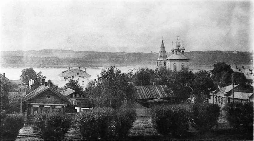 Церковь Рождества Христова (Николы Мокрого) на Дебре (старая), Кострома (Кострома, город, Костромская область). архивная фотография, 1913 год фото с сайта https://pastvu.com/p/279137