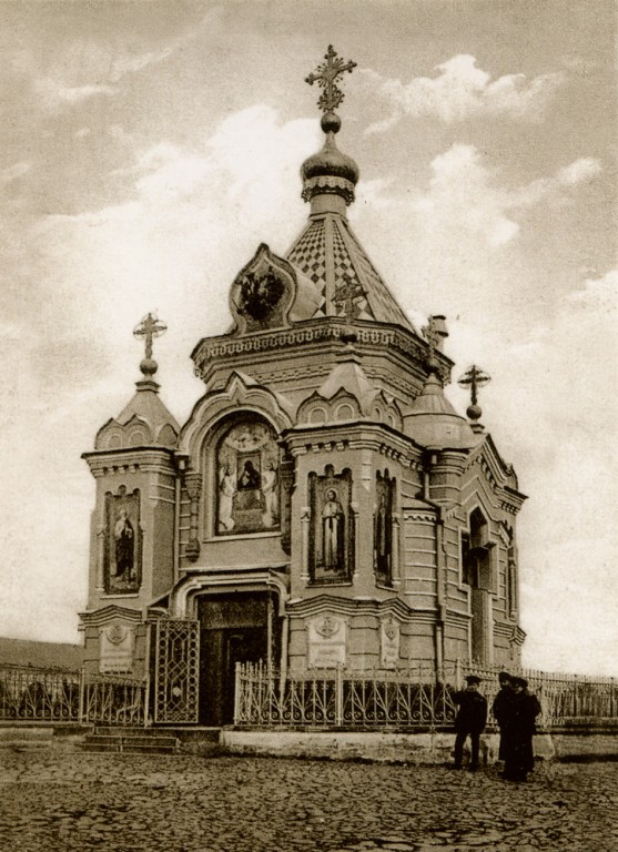 Часовня Александра Невского на Сусанинской площади, Кострома (Кострома, город, Костромская область). архивная фотография, Старинное фото из частной коллекции