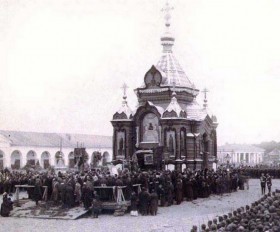 Кострома. Часовня Александра Невского на Сусанинской площади
