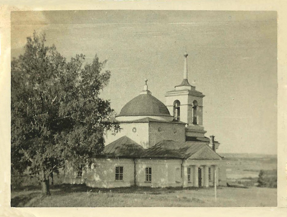 Церковь Богоявления Господня, Вышегород (Дедовичский район, Псковская область). архивная фотография, Частная коллекция. Фото 1920-х годов