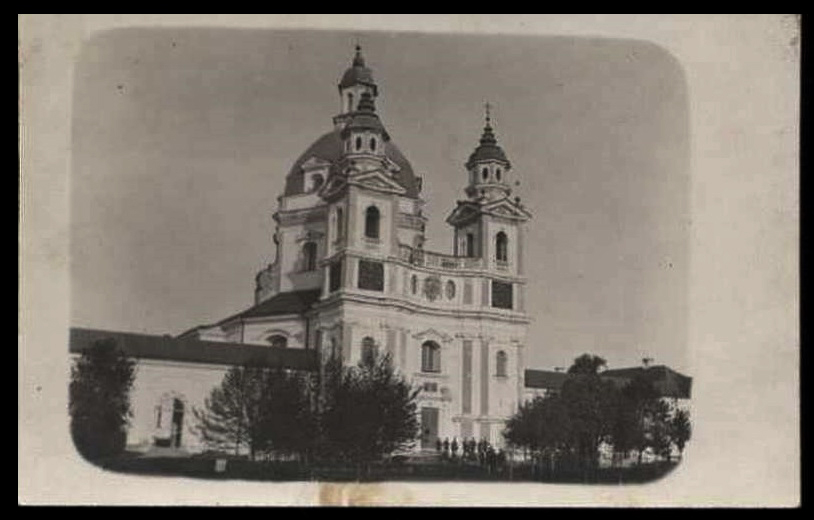 Пожайский Успенский мужской монастырь, Каунас (Каунасский уезд, Литва). архивная фотография, Почтовая фотооткрытка 1915 г.
