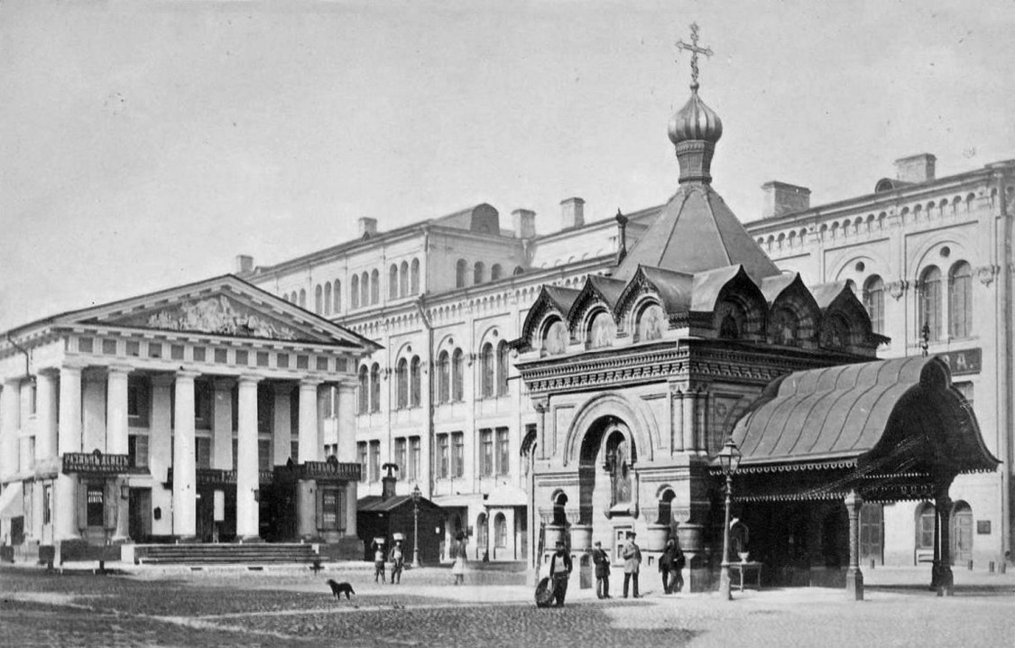 Центральный район. Часовня Христа Спасителя Гуслицкого Спасо-Преображенского монастыря. архивная фотография, Фото - А.Фелиш.1860-1880 гг. с сайта http://www.citywalls.ru/