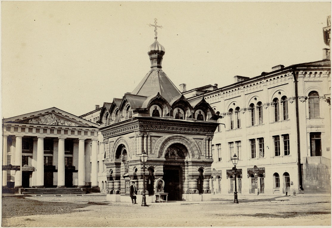 Часовня Христа Спасителя Гуслицкого Спасо-Преображенского монастыря, Центральный район (Санкт-Петербург, г. Санкт-Петербург). архивная фотография, 1862—1871 фото с сайта https://pastvu.com/p/502959