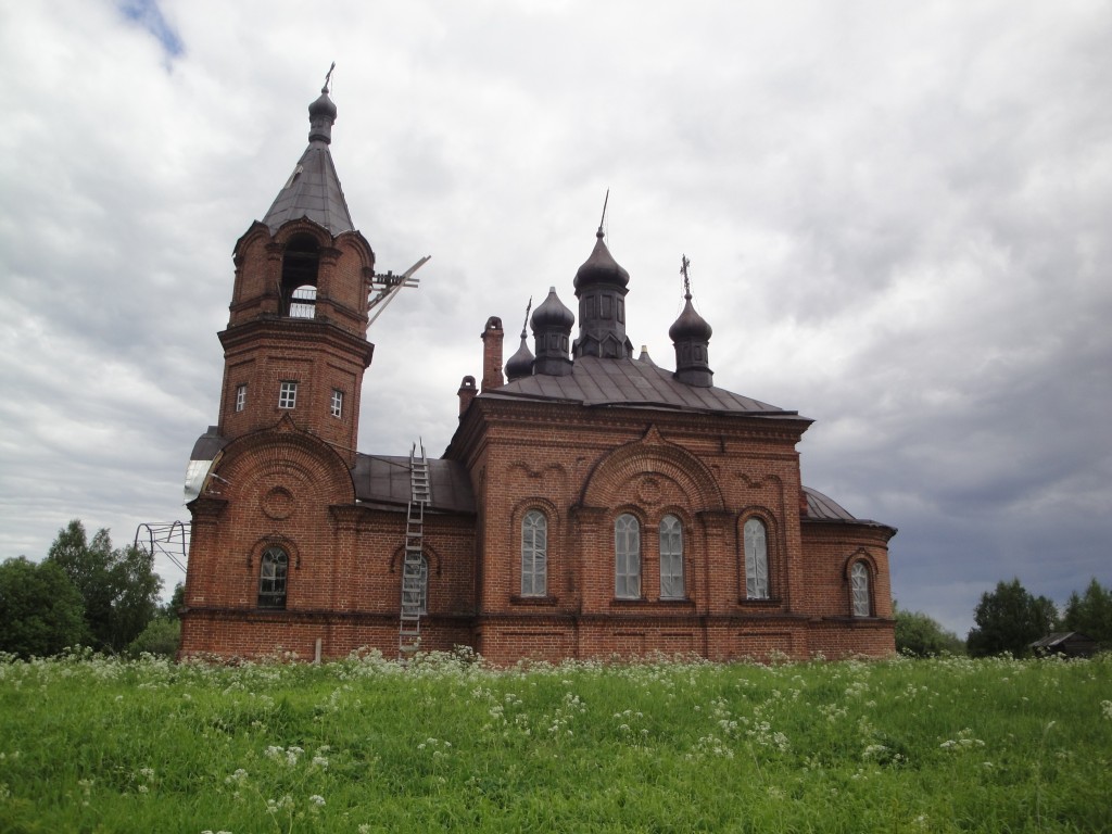 Наум-Болото (Глухая Коскара). Церковь Николая Чудотворца. фасады, Вид  с южной стороны