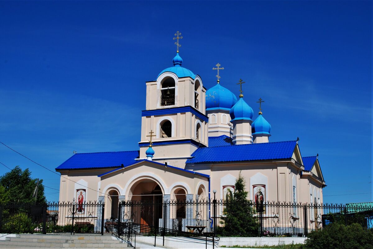 Церковь Вознесения Господня, Кочкарь (Пластовский район, Челябинская область). общий вид в ландшафте