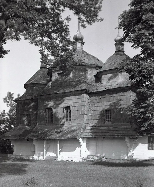 Городок. Церковь Иоанна Предтечи. архивная фотография, Фото Г.Н. Логвина, 1953 г.