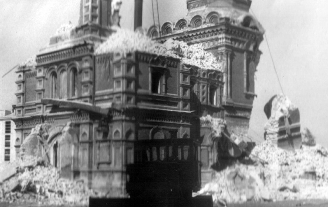 Иркутск. Церковь Александры Римской. архивная фотография, процесс разрушения