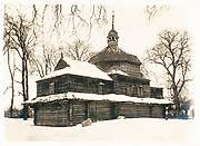 Церковь Космы и Дамиана, Почтовая фотооткрытка 1917 г., Ходоров, Стрыйский район, Украина, Львовская область