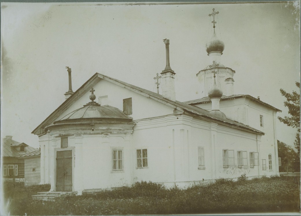 Знаменская церковь в Дюдиковой пустыни. Фото Дунаева Б. И. 1913-1914 гг. из собрания Сольвычегодского музея (СИХМ КП-4875. Ф 614), архивная фотография. Церковь иконы Божией Матери "Знамение"  бывшей Дюдиковой Пустыни, Вологда (Вологда, город, Вологодская область)