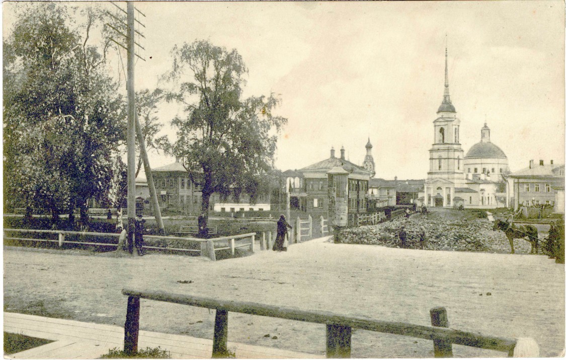 Вологда. Церковь Благовещения Пресвятой Богородицы. архивная фотография, Почтовая открытка начала ХХ века. http://andcvet.narod.ru/