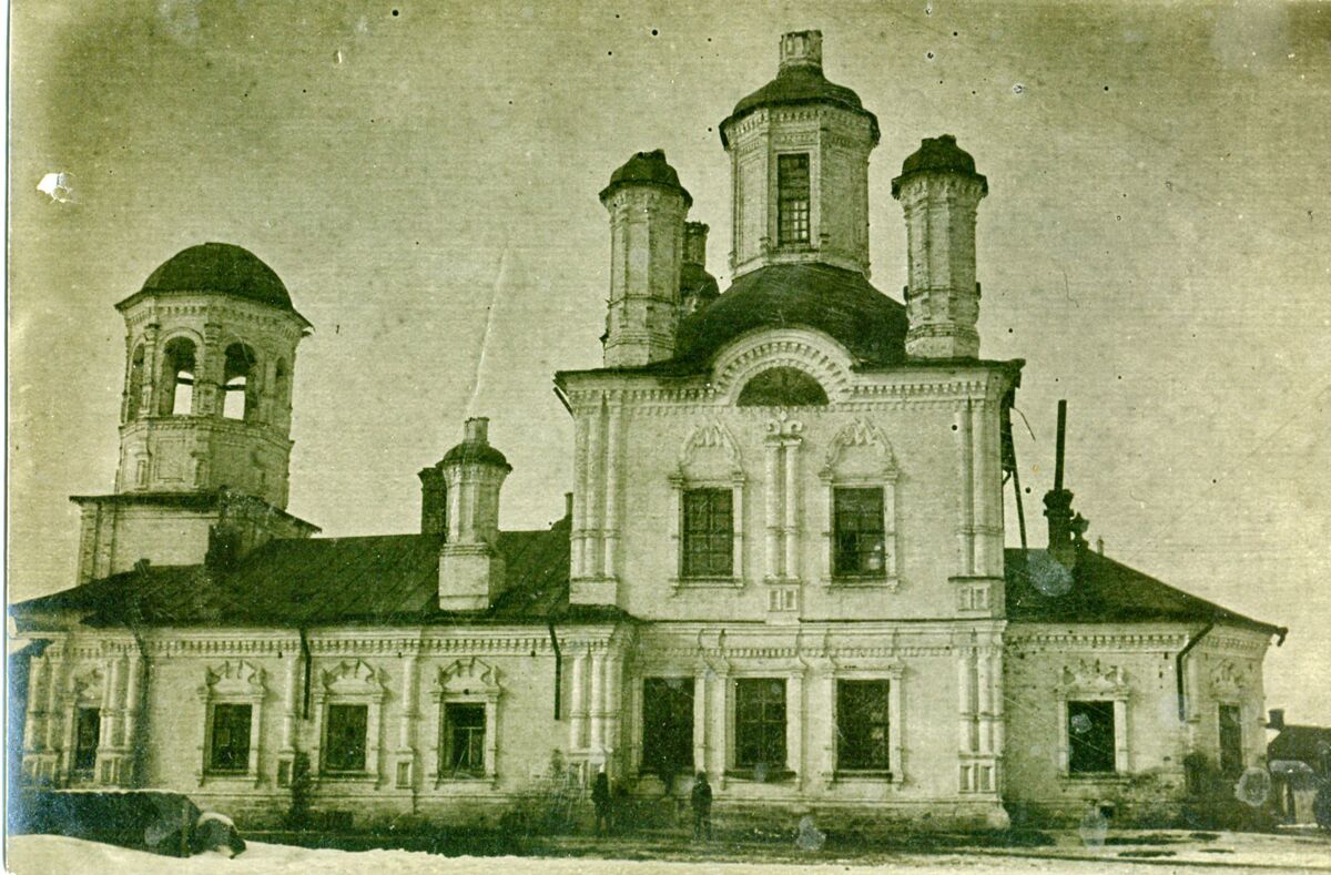 Вологда. Церковь Спаса Преображения, что на Болоте. архивная фотография, Фото 1930-х гг. из коллекции ГНИМА. (ГК № 50158834)