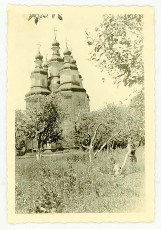 Полтава. Церковь Покрова Пресвятой Богородицы из г. Ромны. архивная фотография, Храм незадолго до пожара. Фото 1942 г. с аукциона e-bay.de