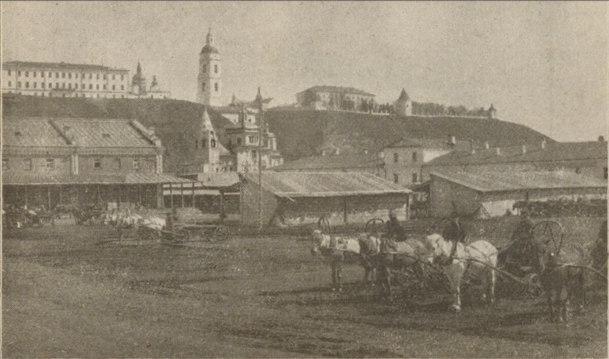 Автор фото: Шустер Йосель Шевелевич, 1899 г. Источник: Д.И. Менделеев, «Уральская железная промышленность в 1899 году», - Санкт-Петербург: Типография В. Демакова, архивная фотография. Церковь Богоявления Господня, Тобольск (Тобольский район и г. Тобольск, Тюменская область)