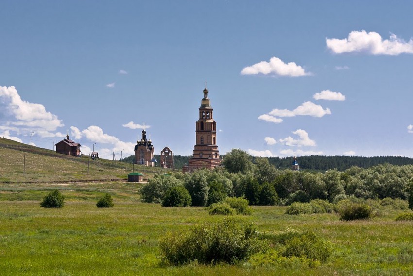 Покровка. Николаевский мужской монастырь. общий вид в ландшафте