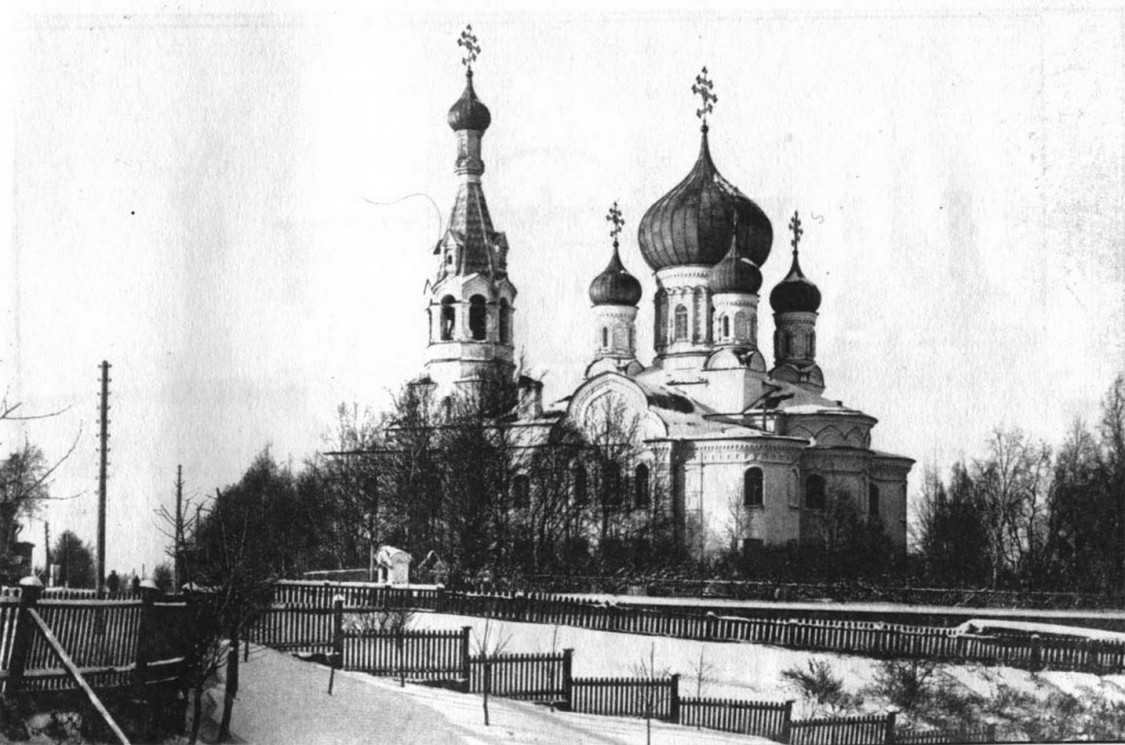 Церковь Покрова Пресвятой Богородицы в селе Рыбацком, Невский район (Санкт-Петербург, г. Санкт-Петербург). архивная фотография, Фото 1900-1910 годов. 