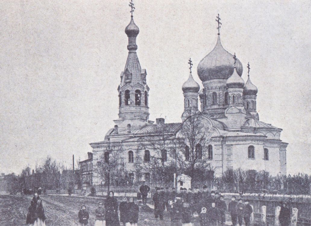 Церковь Покрова Пресвятой Богородицы в селе Рыбацком, Невский район (Санкт-Петербург, г. Санкт-Петербург). архивная фотография, Частная коллекция. Фото 1909 г.