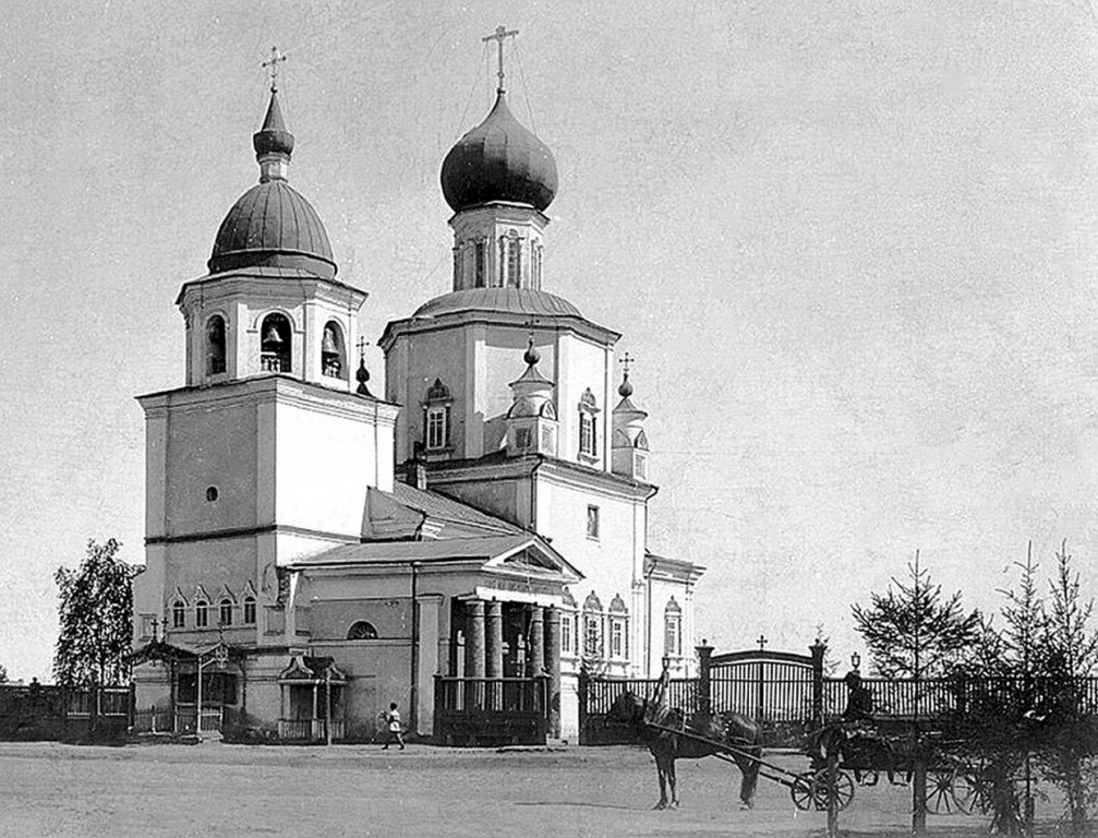 Тюмень. Собор Благовещения Пресвятой Богородицы (старый). архивная фотография, фото 1895 - 1905 с http://t-i.ru/article/new/4265