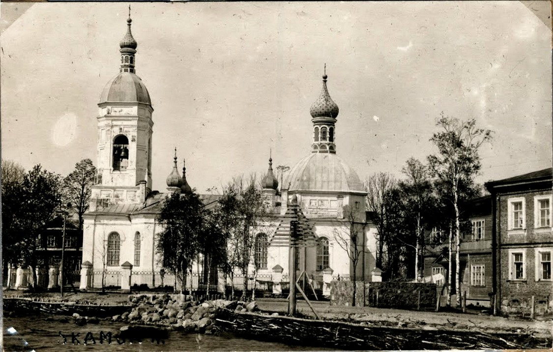 Церковь Илии Пророка, Скамья (Сланцевский район, Ленинградская область). архивная фотография, фото начало 20 века.