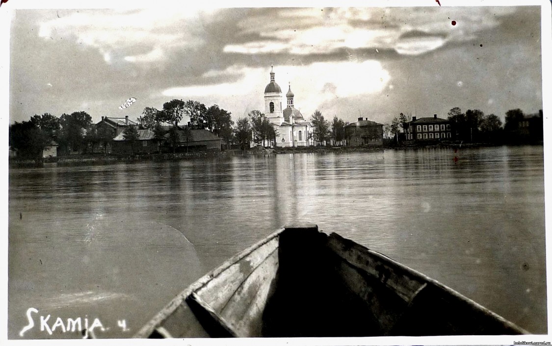 Церковь Илии Пророка, Скамья (Сланцевский район, Ленинградская область). архивная фотография, фото начало 20 века.
