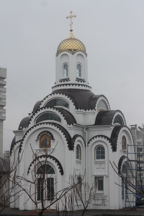 Часовня Иоанна Кронштадтского, Воронеж (Воронеж, город, Воронежская область). фасады, новая часовня у храма