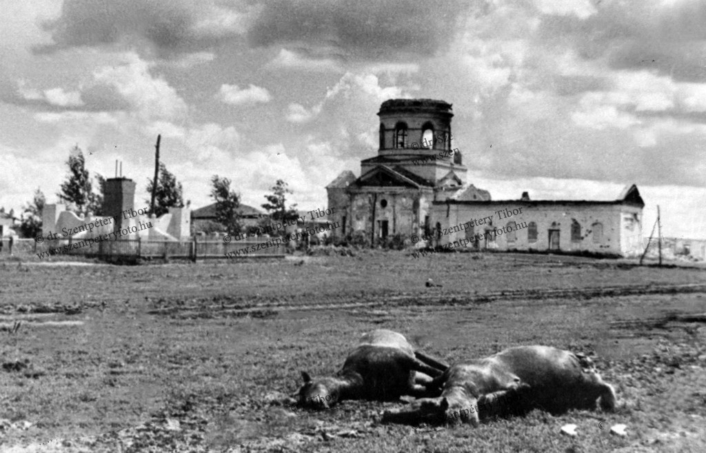 Собор Воздвижения Креста Господня, Тим (Тимский район, Курская область). архивная фотография, Фото 1942 г. с аукциона e-bay.de