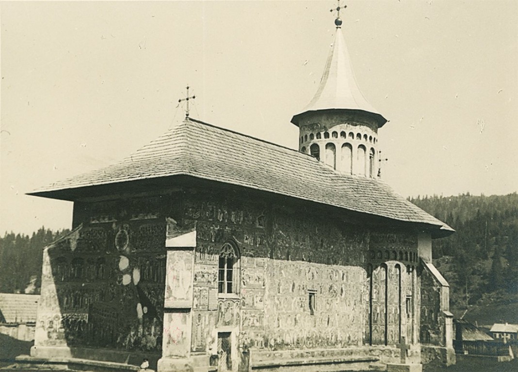 Монастырь Воронец, Воронец (Сучава, Румыния). архивная фотография, Источник: http://fototecaortodoxiei.ro/709-biserica-manastirii-voronet-jud-suceava