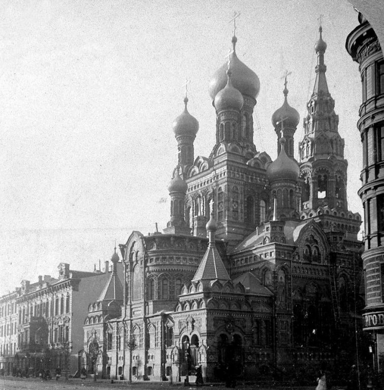 Церковь Троицы Живоначальной Общества распространения религиозно-нравственного просвещения, Центральный район (Санкт-Петербург, г. Санкт-Петербург). архивная фотография, Общий вид, 1900 г.