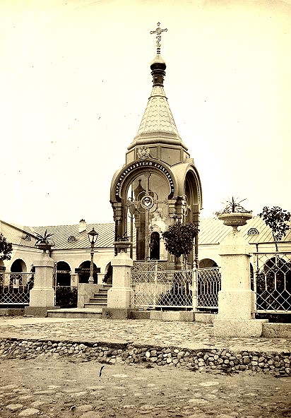 Вышний Волочёк. Часовня-памятник Александру II. архивная фотография, Частная коллекция. Фото 1890-х годов