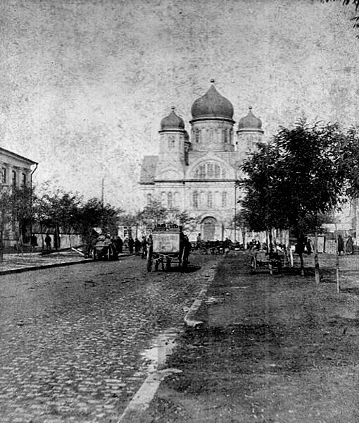 Церковь Сретения Господня на Новом Базаре, Одесса (Одесса, город, Украина, Одесская область). архивная фотография, фото с сайта http://viknaodessa.od.ua/old-photo/?novyj_rynok